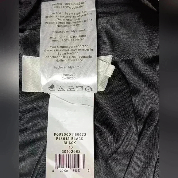 David's Bridal Short High  Neck Mesh Sleeveless Dress. Ladies size 16 - Picture 7 of 7